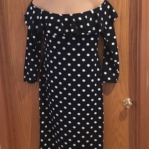 Off Shoulder Long Sleeve Maxi Dress with ruffle!